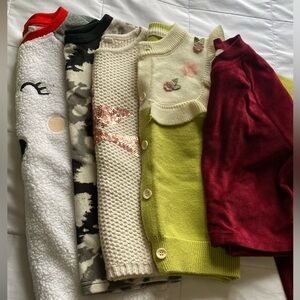 Lot of 5 Sweaters (Cat & Jack, GAP, other brands)